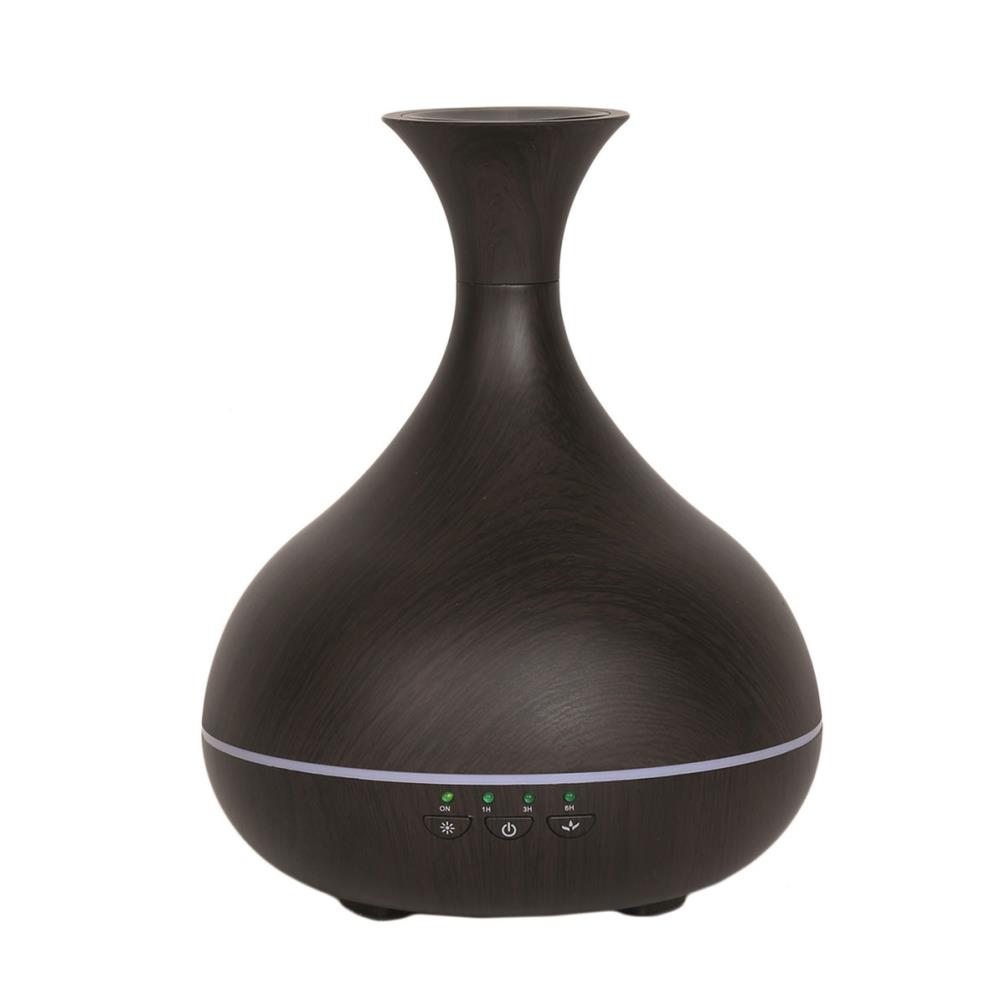 Aroma LED Dark Wood Effect Vase Ultrasonic Electric Oil Diffuser £29.69